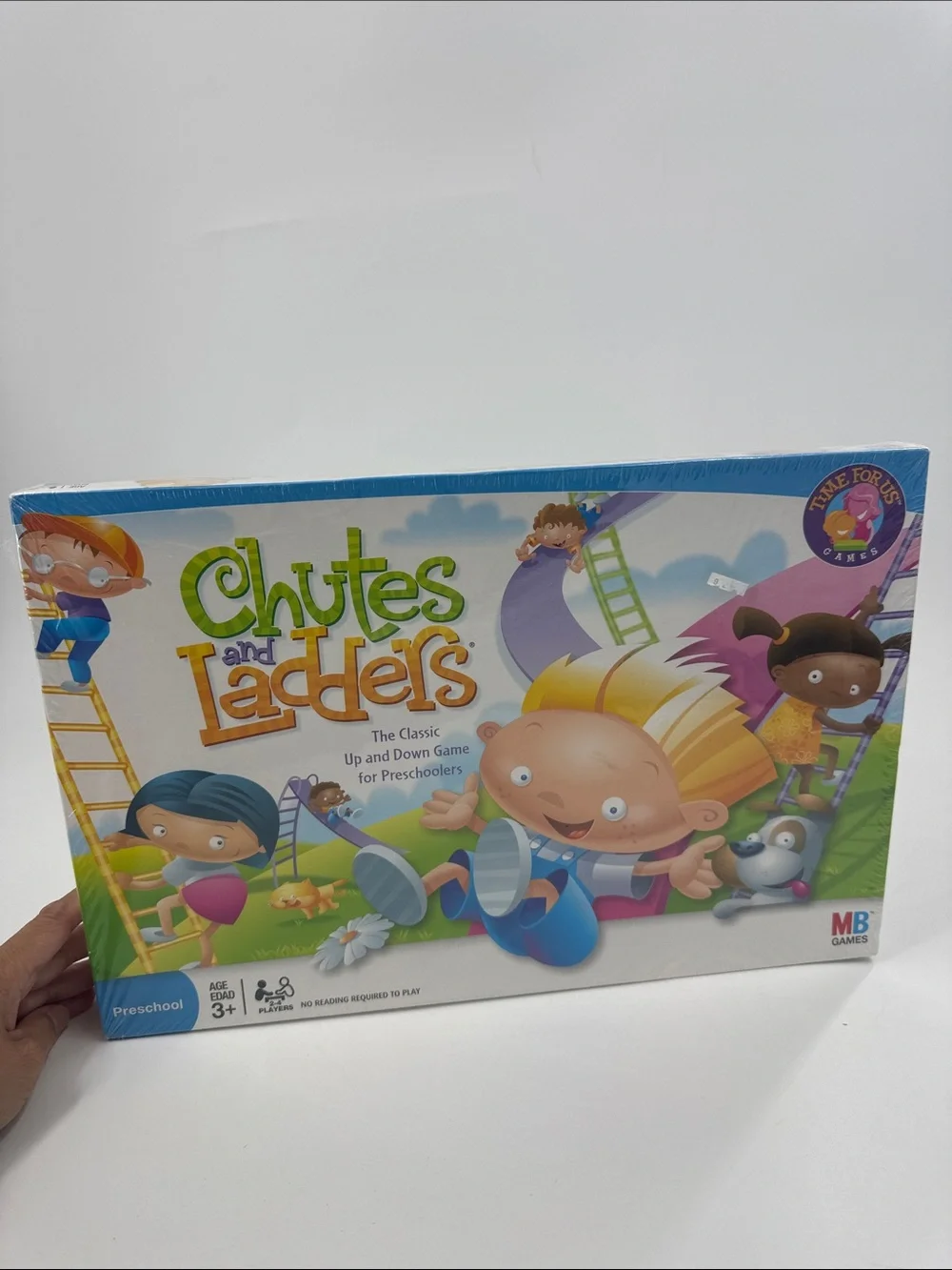 MB GAMES Chutes and Ladders Kids Board Game - Colorful Preschool 3+